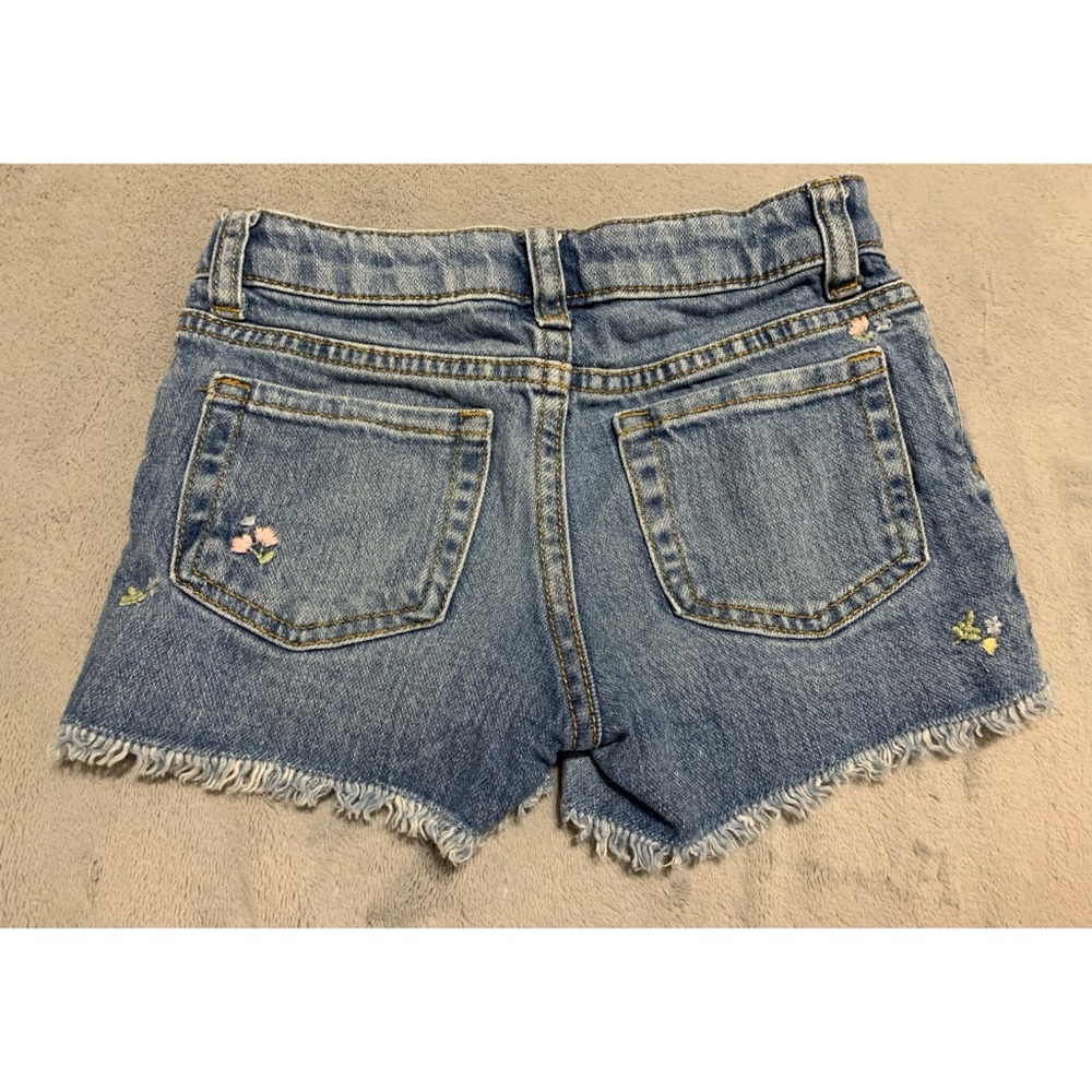 Cat & Jack Floral Embroidered Jean Shorts - Picture 2 of 4